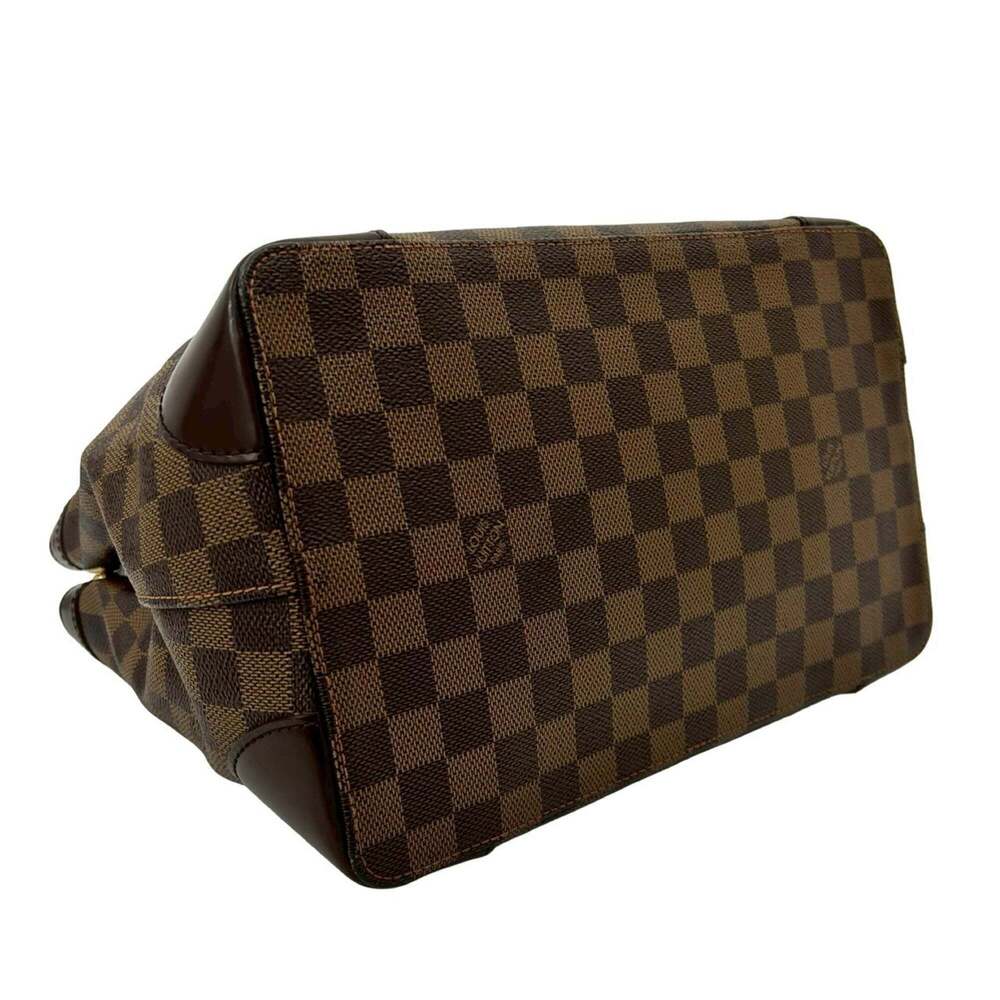 LOUIS VUITTON Brown Damier Leather Tote Bag - Picture 7 of 10